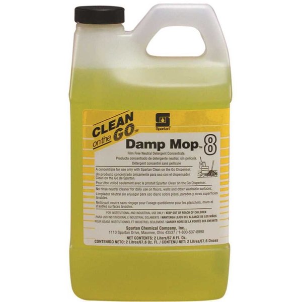 Spartan Chemical Damp Mop 2 Liter Lemon Scent Neutral Floor Cleaner 473602